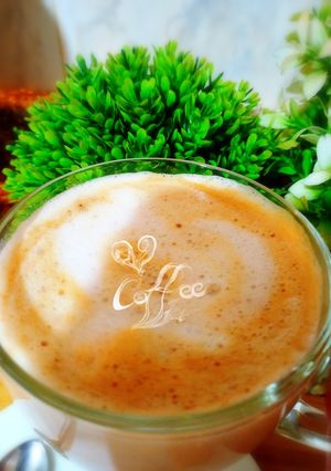صورة لوصفة كابوتشينو منزلي ☕ لعشاق القهوة 💘