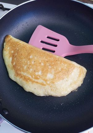 Una foto de Omelette de queso cheddar y orégano