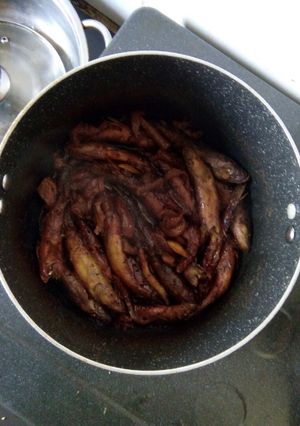 Hình của món Cá bống kho tương.