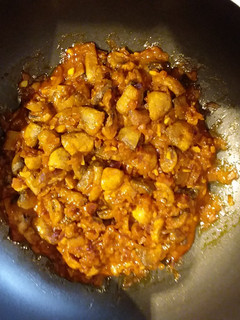 A picture of Mushroom Bhaji.
