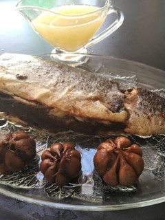 عکسی از دستور ماهی شکم پر
