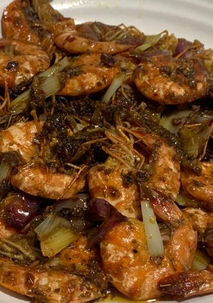 Foto resep Garlic butter prawn