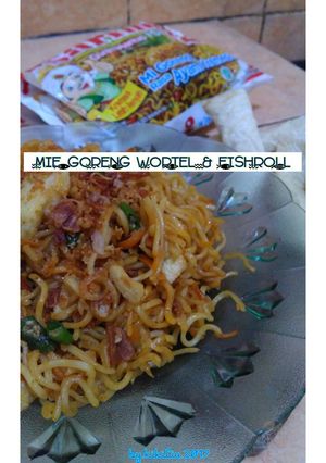 Foto resep Mie Goreng Wortel & Fishroll (Mie Instan jd Spesial)