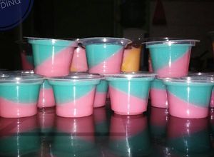 Foto resep Puding 2 rasa layer miring