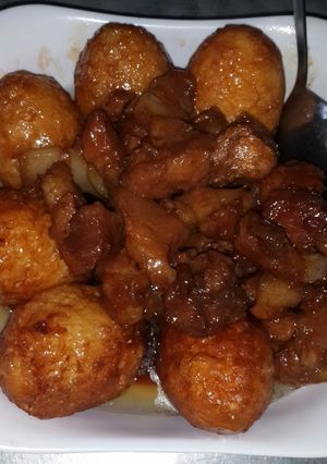 Hình của món Trứng kho thịt..