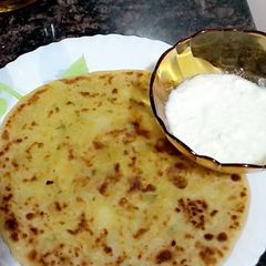 A picture of Stuffed chapatti #4weekchallenge.
