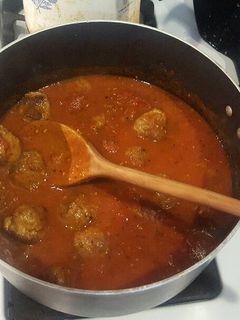 A picture of Meatballs in Sauce.