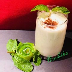 A picture of Cucumber Mint Lassi.