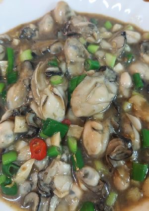 蔥蒜鮮蚵仔 的食譜成品照片