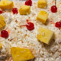 A picture of Pina Colada Poke Cake.
