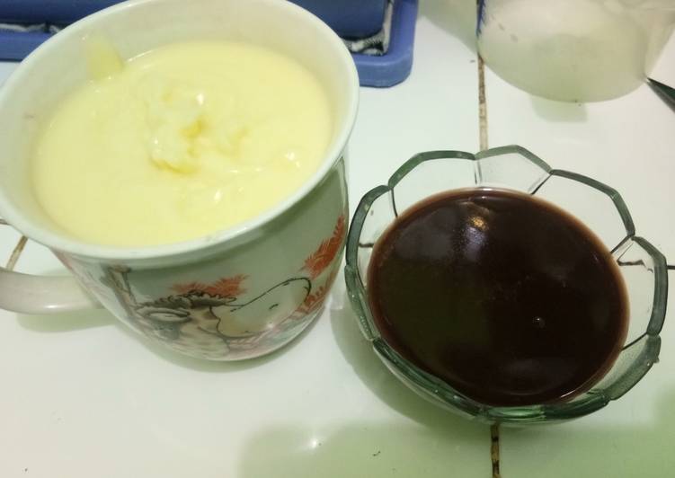Langkah Mudah untuk Menyiapkan 🍮🍫Pudding Cokelat Fla Susu🍫🍮 yang Sempurna