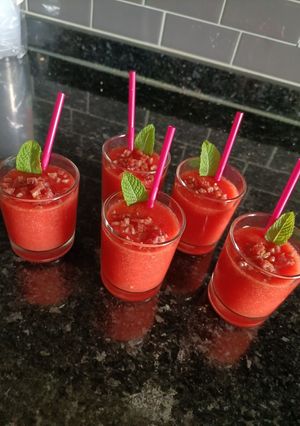 Una foto de Gazpacho de sandía !!