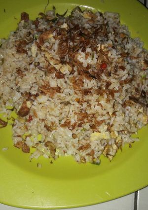 Foto resep Nasi goreng bawang goreng
