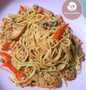 Bagaimana Membuat Spaghetti Aglio e olio with smoked chicken Anti Gagal