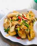 Đậu xào nấm (chay eatclean) (106kcal)
