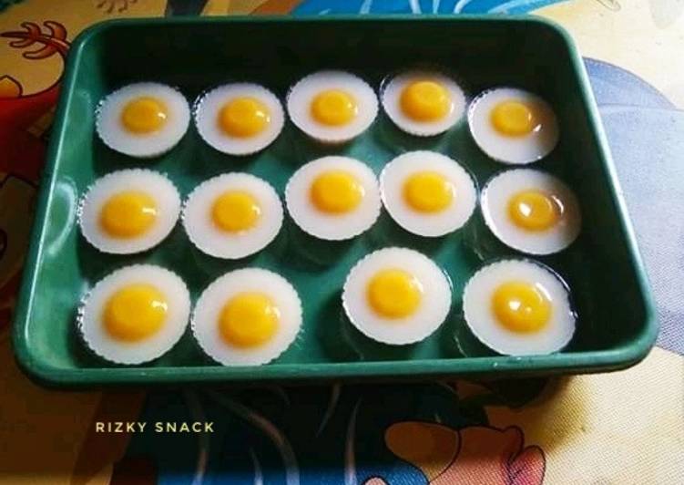 makanan Puding telur ceplok Jadi, Enak Banget
