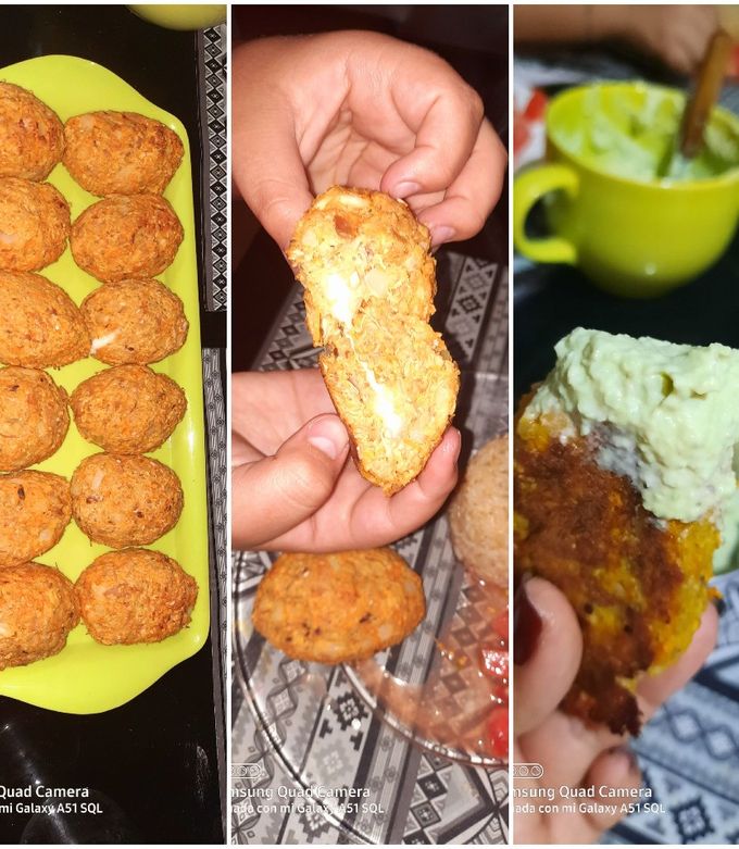 Una foto de Croquetas de pollo, zanahoria y avena