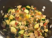 A picture of courgette and tomato bake