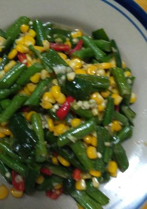 Foto resep Tumis buncis jagung manis