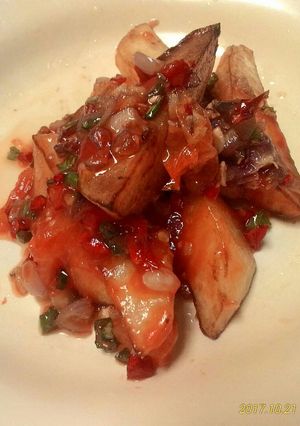 Foto resep Kentang saus tomat pedas manis