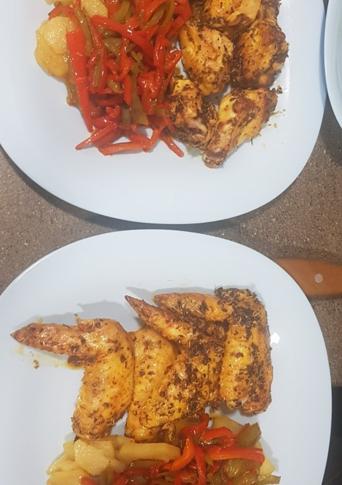 Una foto de Alitas de pollo marinadas