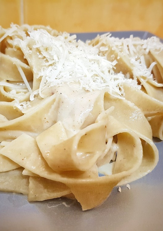 Una foto de Fettuccine Alfredo