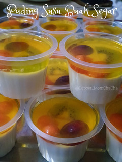 Foto resep Puding Susu Buah Segar
