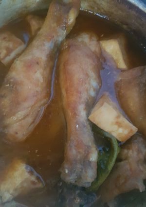 Foto resep 2. Semur ayam tahu