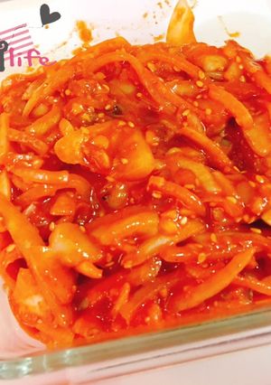 韓式生醃章魚오징어젓갈 的食譜成品照片