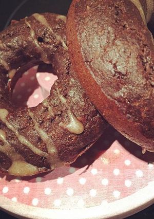 Una foto de Donuts de cacao y harina de algarroba