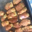 Tronquitos de calabacín con jamón y queso