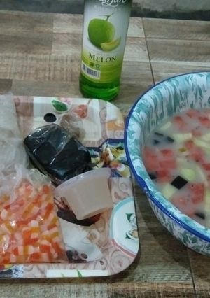 Foto resep Es buah sederhana
