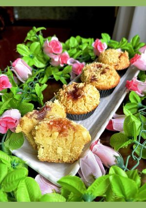 Foto resep Muffin keju stroberi