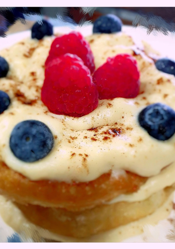 Una foto de Tarta de Hojaldre y crema (sin Horno)❤❤❤
