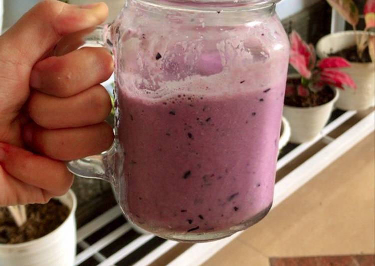 Cara Gampang Masak Blueberry &amp; green apple smoothies 🍏, Sempurna