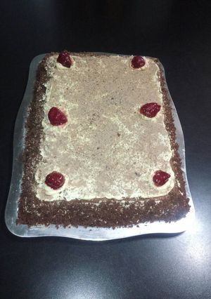 Una foto de Torta con crema moka