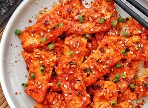 Foto resep Dubu Jorim (Korean Pan Fried Tofu)