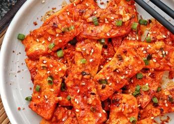 Resep Populer Dubu Jorim (Korean Pan Fried Tofu) Lezat Mantap