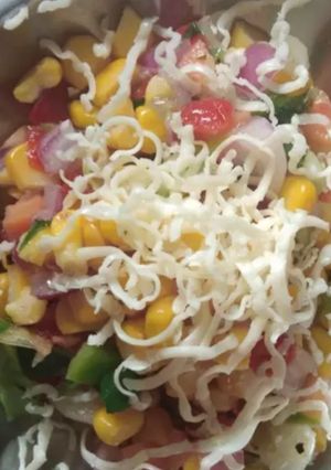 મિક્સ વેજીટેબલ ચીઝ સલાડ (Mix Vegetable Cheese Salad Recipe In Gujarati) રેસીપી મુખ્ય ફોટો
