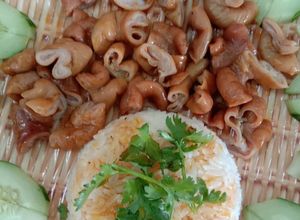 Hình của món Thú linh khèo nước dừa.