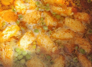 Zöldborsó leves, extrán finom grízgaluskával recept fotója