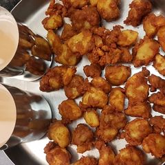 A picture of SINGHARE ke aloo pakode #ifoodieneha4you.