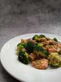 Salmon Trim & Brokoli Masak Garlic Butter