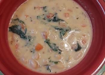 Easy Recipe Creamy White Bean Soup Very Delicious