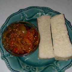A picture of Garden egg sauce.