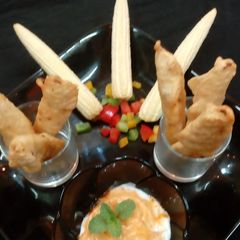 A picture of Babycorn finger fritters.