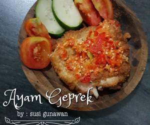 Resep Populer Ayam Geprek Gurih Mantul
