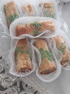 صورة لوصفة بقلاوة تركية 💗 مبرومة بعجينة الفيلو 👌
