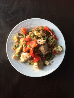 A picture of Chicken fried quinoa.