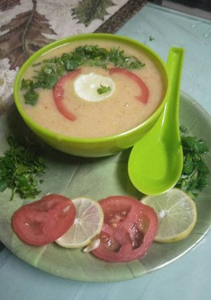 A picture of Moong dal soup.